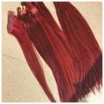 Burgundy Bone Straight Hair