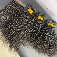 16 inches Peruvian Jerry Curls with matching Closure