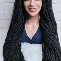 30 inches long locs Wig