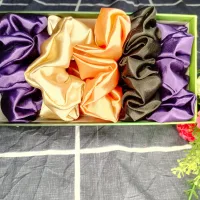 Soft Women Chiffon Satin Hair Scrunchie