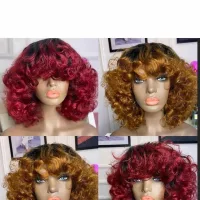 Coloured Curly Wig For Women